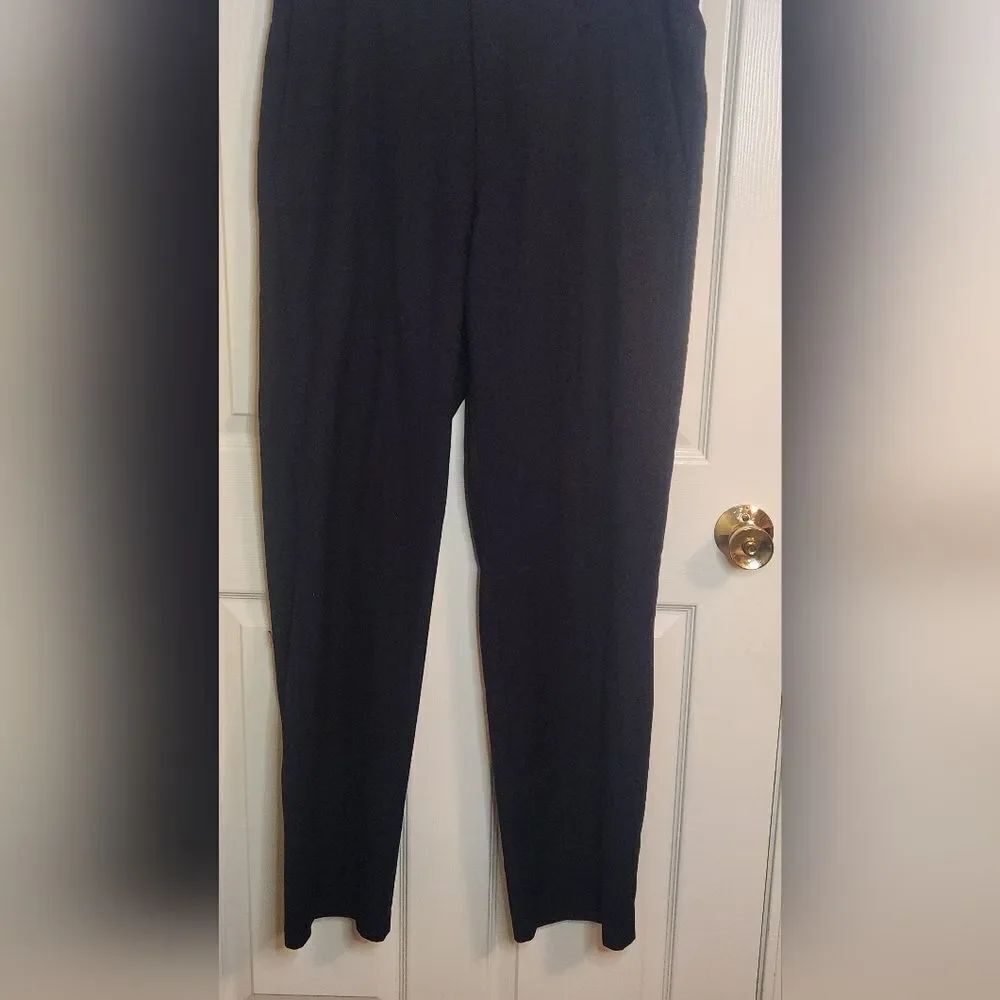 Kenneth Cole Reaction 34×34 Black Full Length Flat Men's Dress Pants